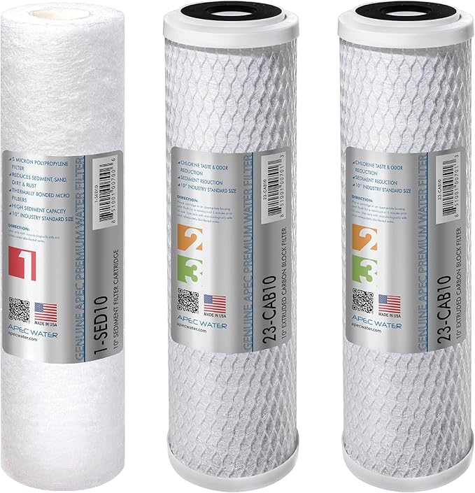 APEC Water Systems ULTIMATE Series US Made Stage 1, 2 & 3 Replacement Filter by APECWaterSystems