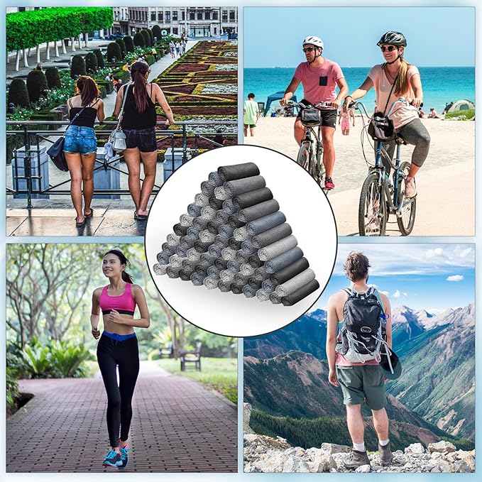Honoson Cooling Towel Bulk - Neck & Face Cool Chilly Towels Microfiber Breathable Sport Sweat Rag for Gym, Yoga, Travel, Camping, Running, Outdoor-FlexoryFit