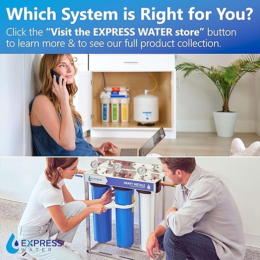 Whole House Water Filter System| ESSENTIAL | 3 Stage Water Purifier Whole Home, Top-Tier GAC, ACB Filters Produce Overachieving H2O, Significantly Reduces Chlorine & Sulfur Smell/Taste, Healtheir Skin