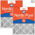 Nordic Pure 20x24x4 (19_3/8 x 23_3/8 x 3_5/8) Pleated MERV 15 Air Filters 2 Pack