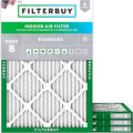 Filterbuy 17.5x21x1 Air Filter MERV 8 Essential Dust & Allergy Defense by Filterbuy