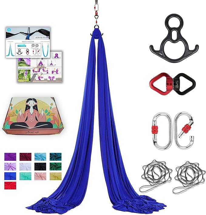 Aerial Silks 11 Yards Aerial Silks For Home Aerial Yoga Swing Aerial Yoga Hammock Swing Aerial Silk For Gymnastics-FlexoryFit