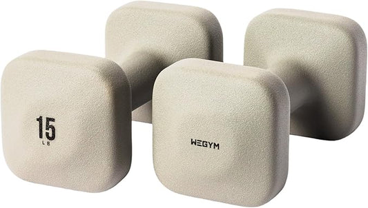 SafeGrip Dumbbells, Anti-Slip, Anti-Roll, Thick Handles, Free Weights, Square Dumbbells for Secure Workouts at Home, Weightlifting, and Personal Training-FlexoryFit