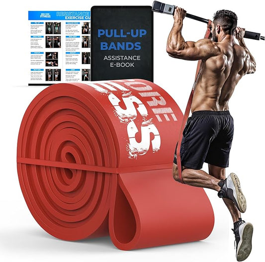 Pull Up Assistance Resistance Bands - Long Loop Power Bands for Men and Women - Strength Power Flexibility Training at Home & Gym - Ebooks & Workout Chart Included by Iron Core Fitness-FlexoryFit