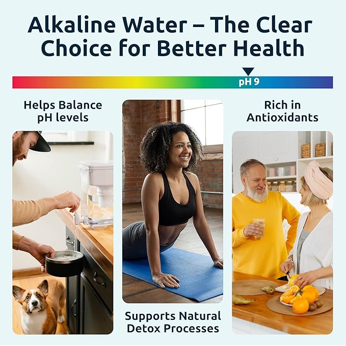 Invigorated Water Alkaline Water Purification Unit, White, Plastic, pH001 Filter Included, Convenient Anti-Slip Design