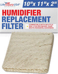 LifeSupplyUSA Humidifier Filter Replacement Evaporator Pad with Wick Compatible with Skuttle A04-1725-052 Model 2000 White-Rodgers, Goodman
