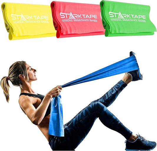 Resistance Bands Set. 3 or 5 Pack Non-Latex Physical Therapy, Professional Elastic Band. Perfect for Home Exercise, Workout, Strength Training, Yoga, Pilates, Rehab, Gym-FlexoryFit
