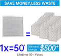 UBeesize 12x12x1 Reusable Electrostatic Air Filter HVAC AC Furnace Filter,MERV 8, Washable, Lasts a Lifetime,Permanent Air Filter,Breathe Fresher,Home And Office(Actual Size:11.69x11.69x0.82 Inch)