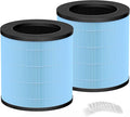 Enhanced MJ003HD Replacement Filter Compatible with POMORON MJ003HD Air Purifier 4-in-1 H13 HEPA and Activated carbon Filters,Mj003hd-RF 2park filters and 10 Aroma Pads