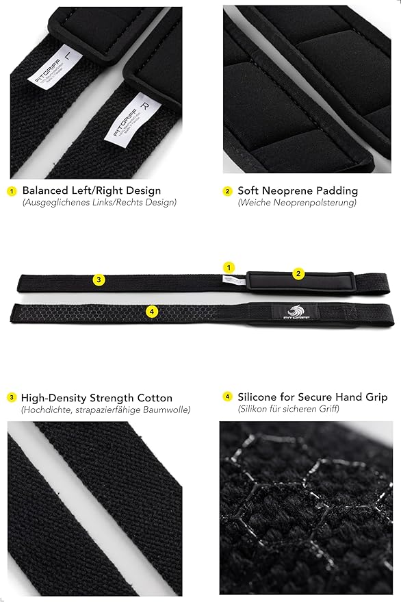 Fitgriff® Lifting Straps & Wrist Wraps (Bundle) Superior Support for Weightlifting & Gym Workouts - for Men and Women-FlexoryFit