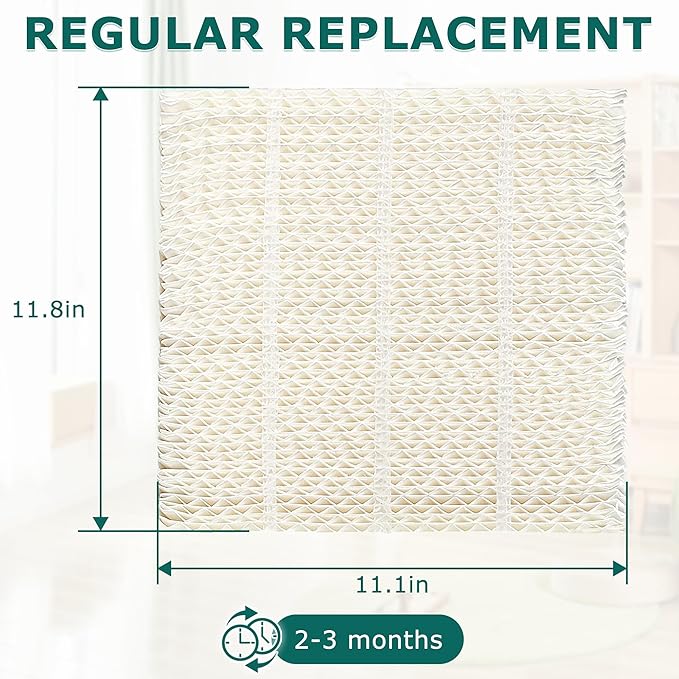 TOMOON 1043 Super Wick Humidifier Filter 2 Pack -Replacement for Essick Air Aircare 831000 EP9500 EP9700 EP9800 826000 821000 826800 and Bemis Spacesaver 800 8000 Evaporative Series air humidifier