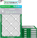 Filterbuy 13x21.5x1 Air Filter MERV 8 (MPR 700) Dust Defense Replacement (6-Pack), Electrostatic Pleated HVAC AC Furnace Filters, Made in USA (Actual Size: 12.88 x 21.50 x 0.75)