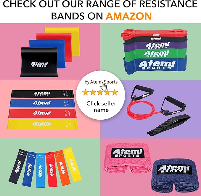 Resistance Bands with Handles and Door Anchor, Gym Resistance Tubes for Strength Training, Exercise Bands for Working Out, Physical Therapy, Home Workouts, Pilates & Crossfit-FlexoryFit