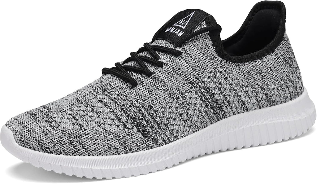 VAMJAM Men's Running Shoes Ultra Lightweight Breathable Walking Shoes Non Slip Athletic Fashion Sneakers Mesh Workout Casual Sports Shoes