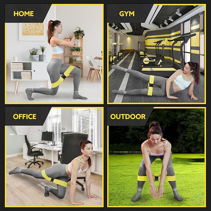 Fabric Resistance Bands for Working Out - Booty Bands for Women and Men - Exercise Bands Resistance Bands Set - Workout Bands Resistance Bands for Legs - Fitness Bands-FlexoryFit