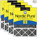 Nordic Pure 20x25x5 Lennox X6673 X6675 Replacement AC Filter MERV 10 + Carbon 4 by NordicPure