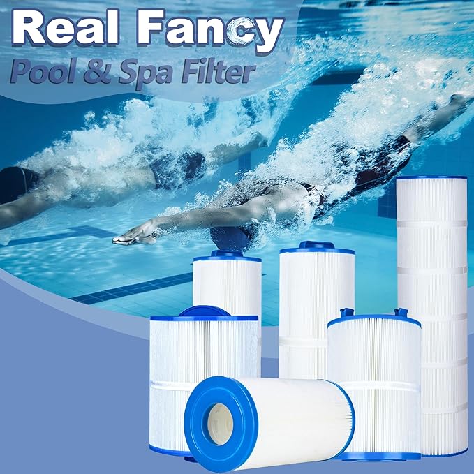 Hot Tub Spa Filter Replacement Cartridge 2 Pack Replace Artesian Spas, Tidal Fit Swim 06-0006-12, 06-0005-12, AR50, AK-90161, XLS-604, 6CH-502, PAS50SV-F2M, FC-0311, 50 Sq.ft.
