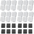 Pet Water Fountain Filters: 24 Dog Water Fountain Filters Replacement - Dog Fountain Filters - Including 12 Filters + 12 Sponges - Suitable for GROOKPET Pet Water Fountain