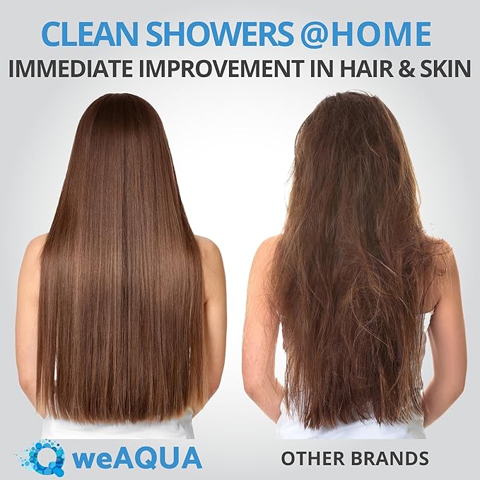 WeAQUA Heavy Duty NO BS Shower Filter Replacement Cartridge – 99% Removal of Hard Water, Chlorine, Heavy Metals & Fluoride – Universal Fit – High Output (4-Pack)