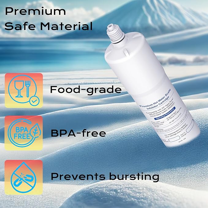 AP431 AP430SS Whole House Scale Inhibitor Filter, Prevent Scale Build Up On Hot Water Heaters, Pipes and Boilers, 1 Count