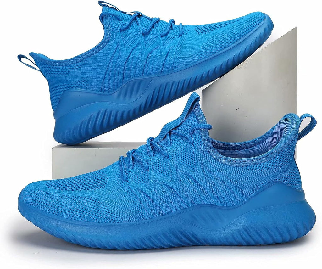 Mens Running Shoes Slip-on Walking Sneakers Lightweight Breathable Casual Soft Sole Trainers