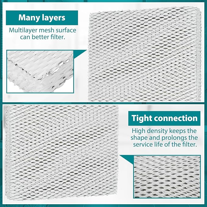 HASMX HC26A1008 Replacement Humidifier Filter Pad for Honeywell HE360, HE-360, HE200A, HE260A, HE260B, HE265A, HE265B, ME360, HE360A, HE360B, HE365A, HE365B Replaces Part Numbers RP3162, A35W (3-Pack)