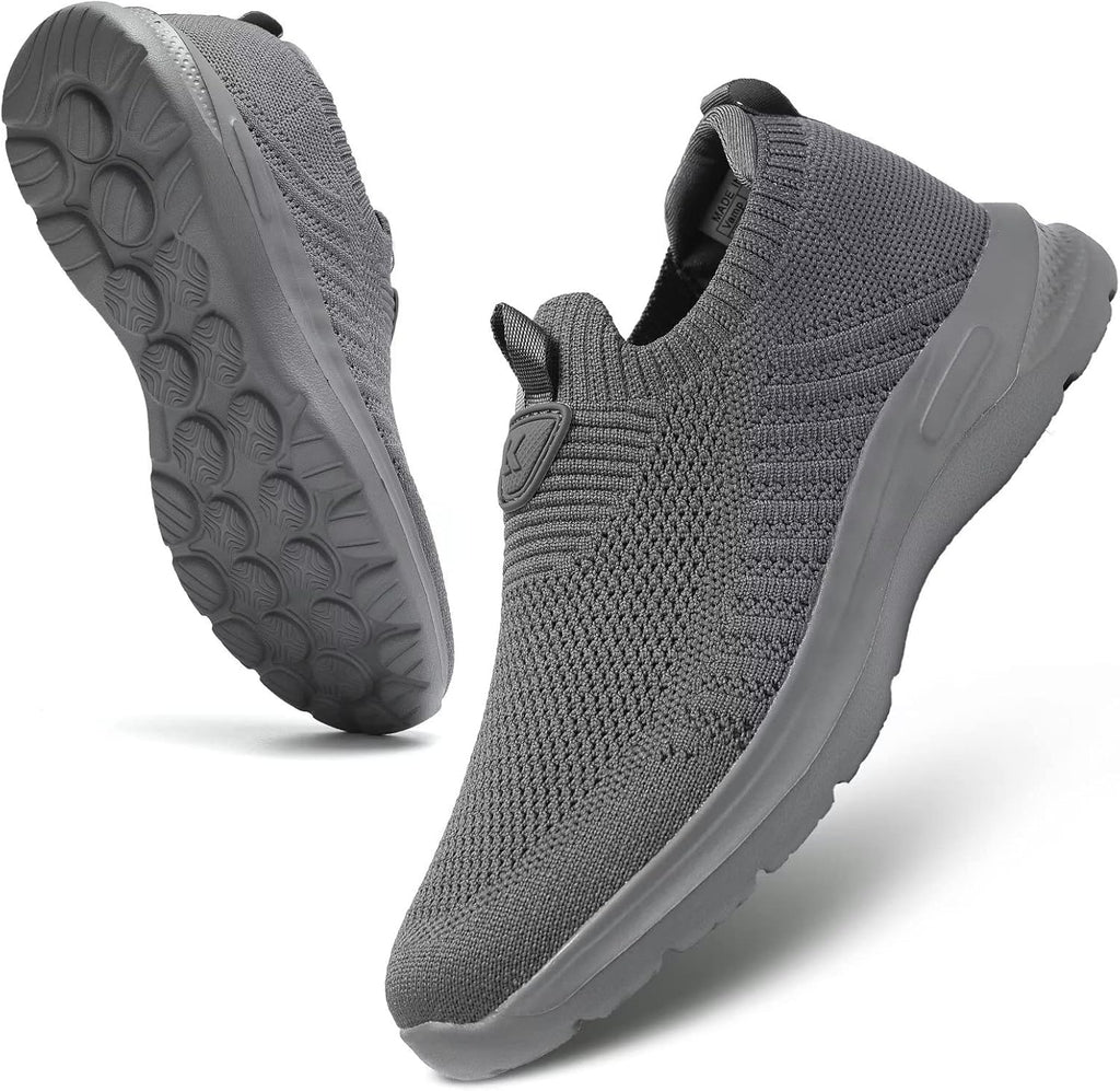 Mens Walking Shoes Lightweight Breathe Mesh Running Shoes Slip On Fashion Tennis Sneakers Comfort Gym Workout Zapatos de Hombre
