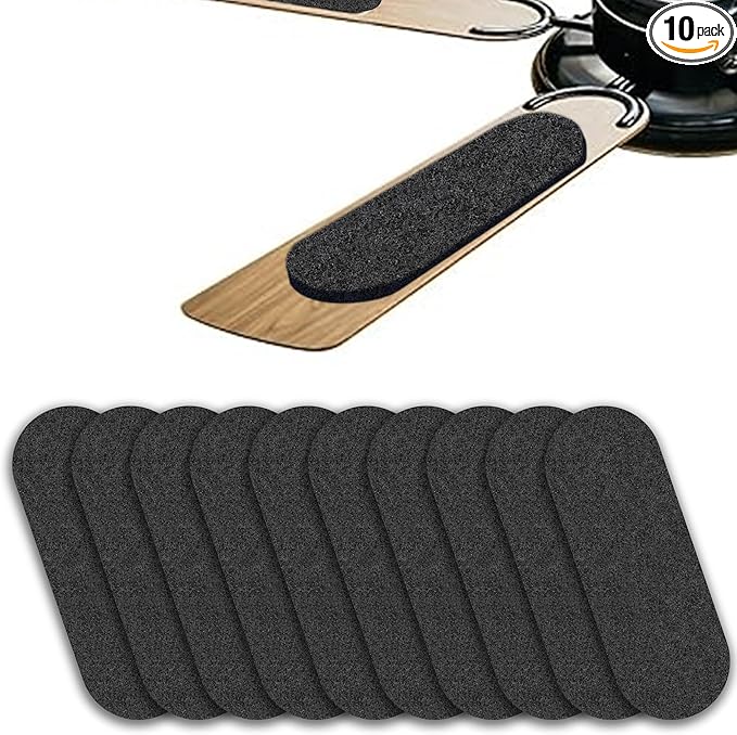 Ceiling Fan Filters for Blades - Fan Filters for Ceiling fan Blades,Content for Common Household Contaminants Easy-Stick Universal Fit,Unscented (10-Count)