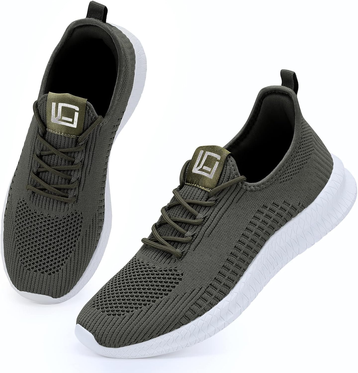 LCGJR Men's Running Shoes Ultra Lightweight Breathable Comfortable Walking Shoes Casual Fashion Sneakers Mesh Workout Shoes