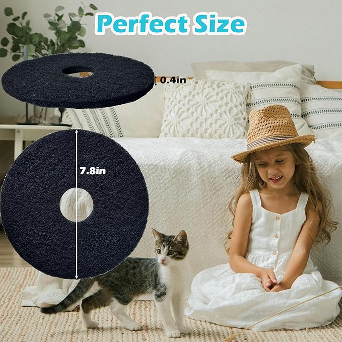 Cat Litter Box Replacement Filters for Lifewit Litter Box Cat, Activated Charcoal Filters Replacement to Absorb Odors and Litter Box Deodorizer for Hidden Enclosure Litter (12 Pack)