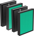 Replacement Filter 400/400S Fits for Coway AIRMEGA Max2 400 400S 400(G) 400S(G) Air Purifier, 2-in-1 Max2 Green True HEPA and Active Carbon Filter 2 Sets, AP-2015-FP 4 Pack