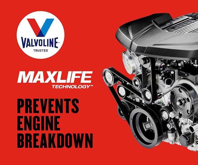 Valvoline High Mileage with MaxLife Technology 10W-30 Synthetic Blend Motor Oil - Image 4
