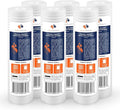 Aquaboon Whole House 1 Micron 10 x 2.5 PP Grooved Sediment Water Filter Cartridge Replacement Compatible with AP110, WHKF-GD05, CFS110, P5, 6-Pack