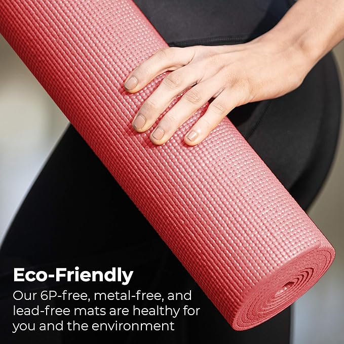 Hello Fit 10-Pack Yoga Mat, 68" x 24" Non Slip Exercise Mat, 4mm Thick Gym Mat for Fitness and Stretching, Bulk Non Toxic Yoga Mats for Schools and Studios-FlexoryFit