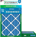 Filterbuy 14x24x2 Air Filter MERV 13 (MPR 1900) Health Defense Replacement (2-Pack), Electrostatic Pleated HVAC AC Furnace Filters, Made in USA (Actual Size: 13.50 x 23.50 x 1.75)