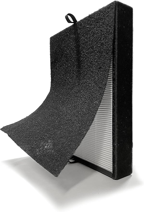 Nispira True HEPA Filter Replacement Compatible with Breathe 45i Flex Air purifier. Compared to Part B4-Fresh FL40-Silver-Carbon B4-Odor, 1 Pack