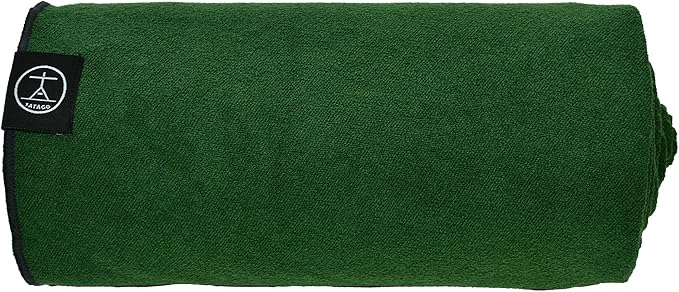 Tatago Hot Yoga Mat Towel Non Slip for Hot Yoga (72-84 inch Mats) Our Hot Yoga Towel Non Slip Silicone Dabs & Absorbent Microfiber Blend Gives You More Grip As You Drip! (Ezmeraldo, XL - 84")-FlexoryFit