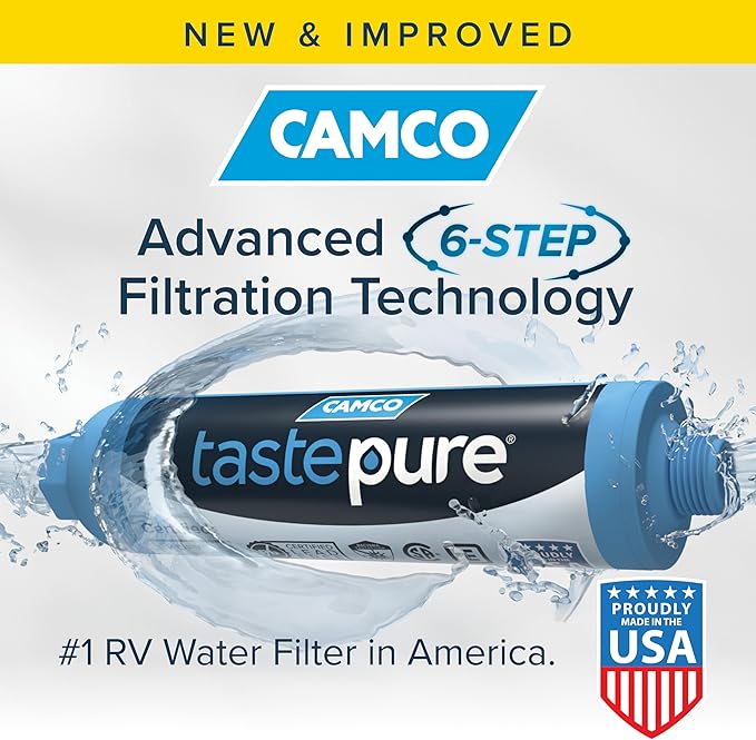 Camco TastePURE 20-Micron Wide-Body Inline Design Water Filter - Image 2