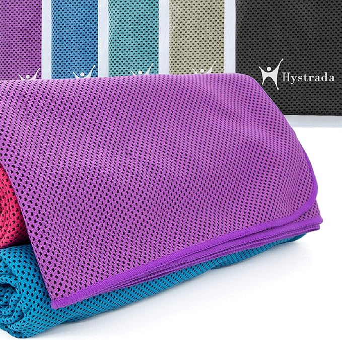 4 Packs Cooling Towel (40 x 12), Ice Towel, Microfiber, Soft Breathable Chilly Towel Stay Cool for Yoga, Workout, Sport, Gym, Camping, Fitness, Running, Workout & More Activities - Multicolor-FlexoryFit