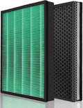 for Coway Airmega 400 400s Max2 True Filter Replacement Set Compatible with Smart Technology App-Enabled Alexa Green and Active Carbon AP-2015-FP Part to 3111737 Filters (2 Pack)