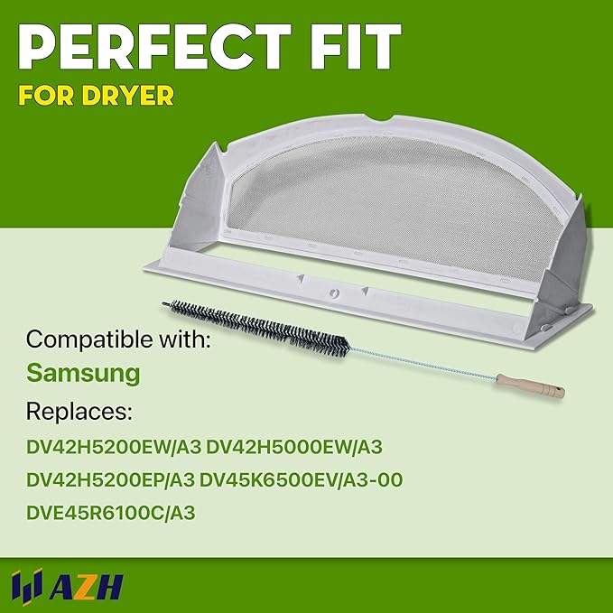 AZH Dryer Lint Screen Filter Replacement For GE DX4500EEOWW DBSR463EG0WW DBSR463EG1WW DBSR463EG5W GTDP220GF5WW DX4500EA1WW DX2300EE1WW DHDSR46EE0WW DBXR463ED1WW DJXR433EC3WW DBXR453ET3WW