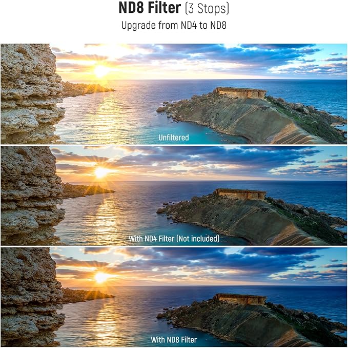 NEEWER 77mm UV/CPL/ND Lens Filter Kit, UV Protection + Circular Polarizing + - Image 4