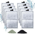 8 Pack PF-L Filter Cartridges Compatible with Top Fin Silenstream PF20, PF30, PF40 and PF75 Power Filters, Remplacement Aquarium Carbon Cartridge with Zeolite
