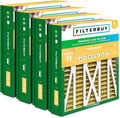 Filterbuy 21x23.5x5 Air Filter MERV 11 (MPR 1200) Allergen Defense Replacement (4-Pack), Pleated HVAC AC Furnace Filters for Trane Perfect Fit & American Standard (Actual Size: 20.00 x 23.09 x 4.97)