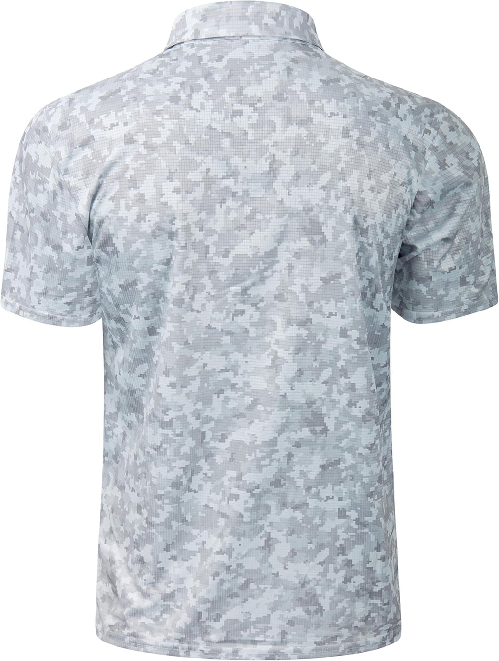 TAPULCO Mens Quick Dry Polo Shirts Camouflage Pattern Performance Athletic Lightweight Breathable Casual Golf Tshirts