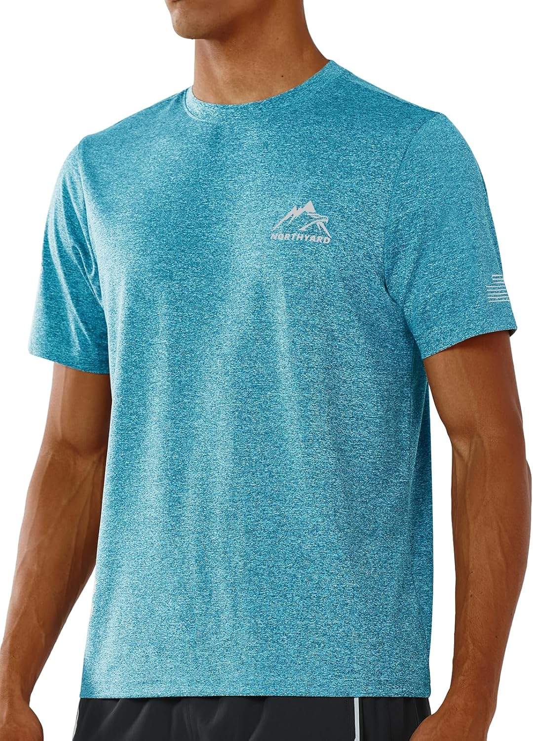 NORTHYARD Men's UPF 50+ Sun Protection Shirts Swim SPF UV Quick Dry Short Sleeve T-Shirts for Athletic Fishing Rash Guard