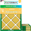 Filterbuy 21x22x1 Air Filter MERV 11 Superior Pet & Allergy Defense, by Filterbuy