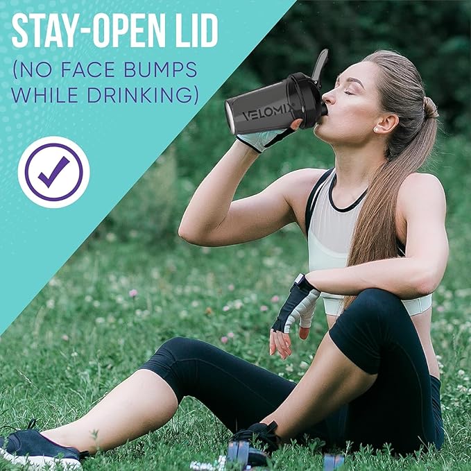 '-2 Pack- 20 oz Protein Shaker Bottles for Protein Mixes - 2x Wire Whisk | Leak Proof Shaker Cups for Protein Shakes and Pre Workout | Protein Shaker Bottle Pack-FlexoryFit