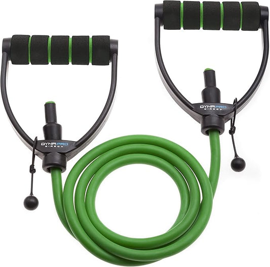 DYNAPRO Exercise Resistance Bands, Adjustable Length, Comfort Handles, Professional Quality, Anti-Snap. Great for Workouts, Physical Therapy, Yoga-FlexoryFit