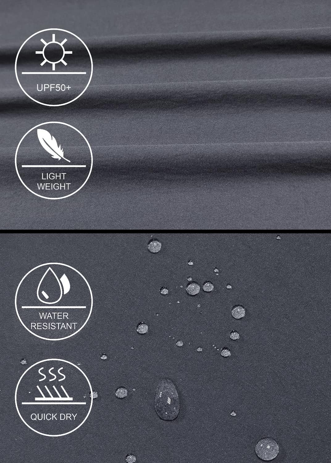 GymBrave Women's Hiking Cargo Pants Quick Dry Outdoor Camping Capris Water Resistant UPF 50 with Zipper Pockets